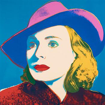 Andy Warhol, "Three portraits of Ingrid Bergman by Andy Warhol".