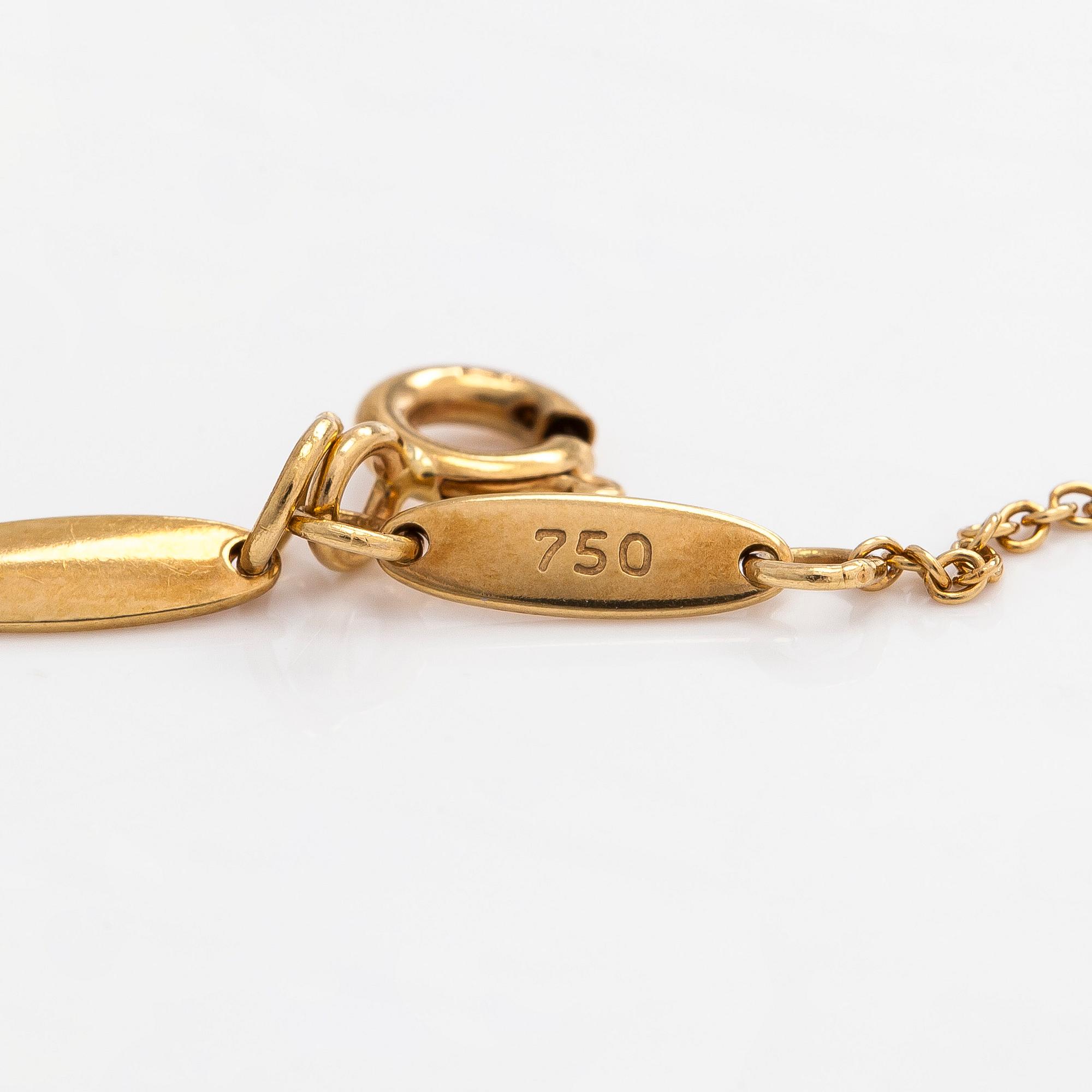 Tiffany & Co, Elsa Peretti, 'Quadrifoglio' necklace, 18K gold.