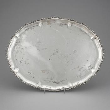 BRICKA, silver, Österrike-Ungern, troligen 1872-1922. Vikt ca 720 gram.