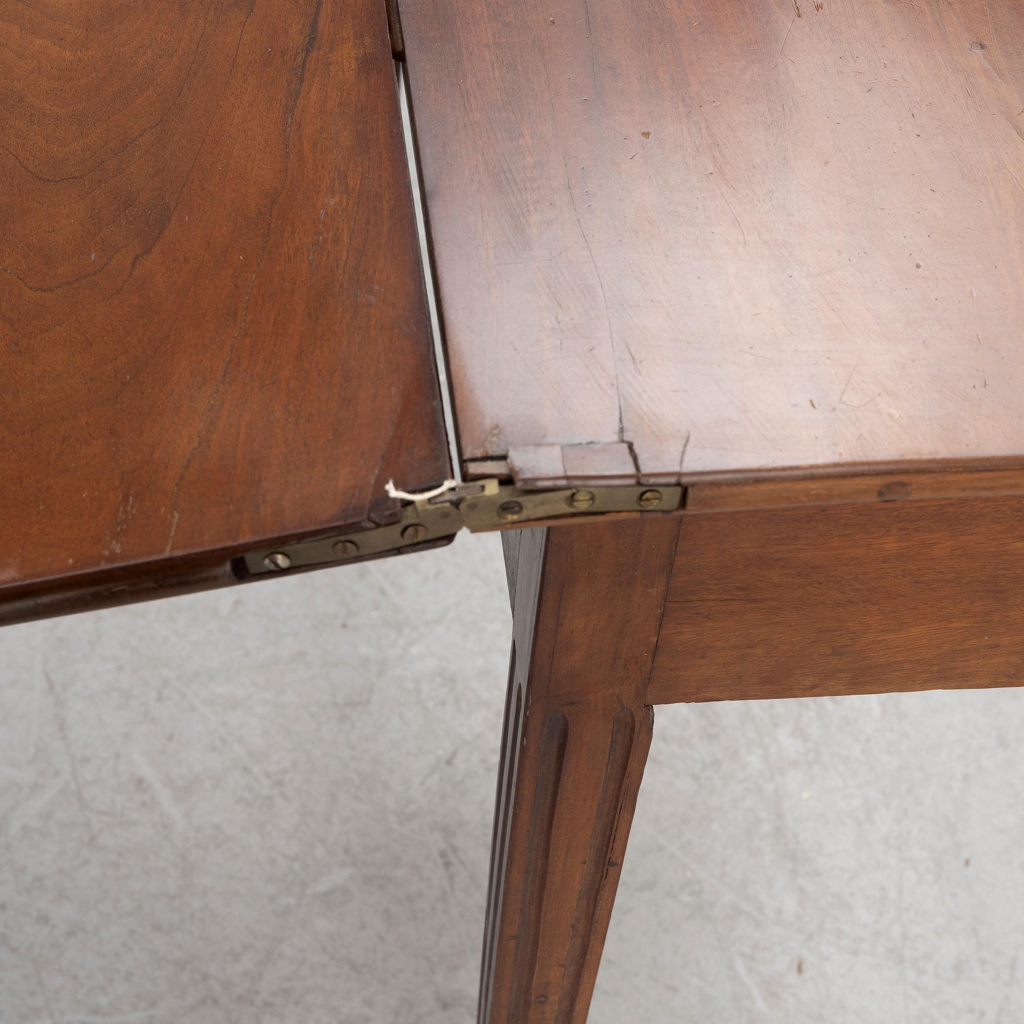 Game table, Gothenburg, circa 1800.