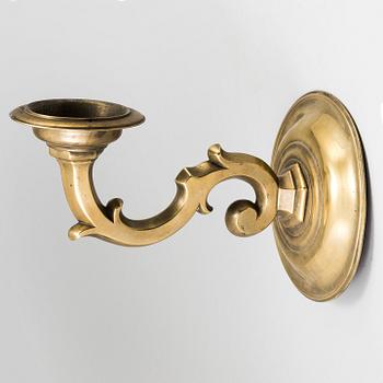 A bronze baroque wall sconce 17/18th century.