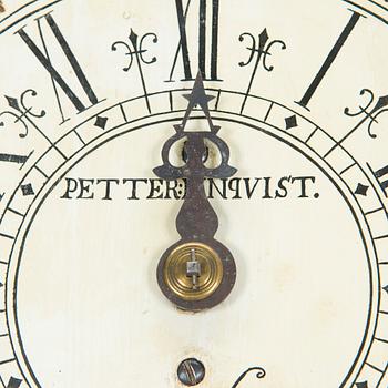 A longcase clock from Åland, Petter Linqvist, dated 1785.