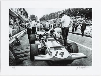 "Ronnie Peterson, March, i sitt andra F1-GP - Spa, Belgien, 1970".