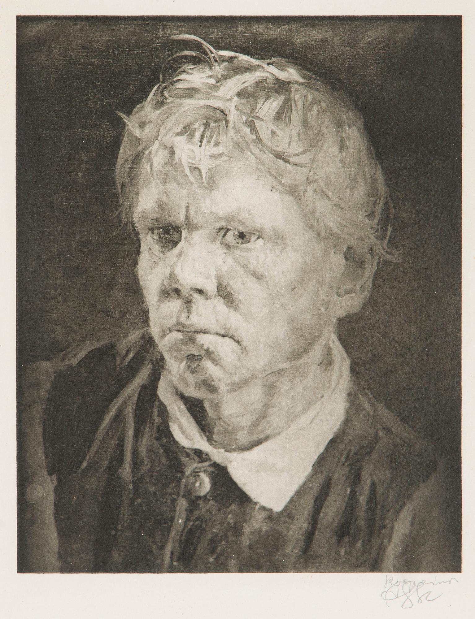 Akseli Gallen-Kallela, "Rokonarpinen savolaispoika" (Koppärrig savolaxare).