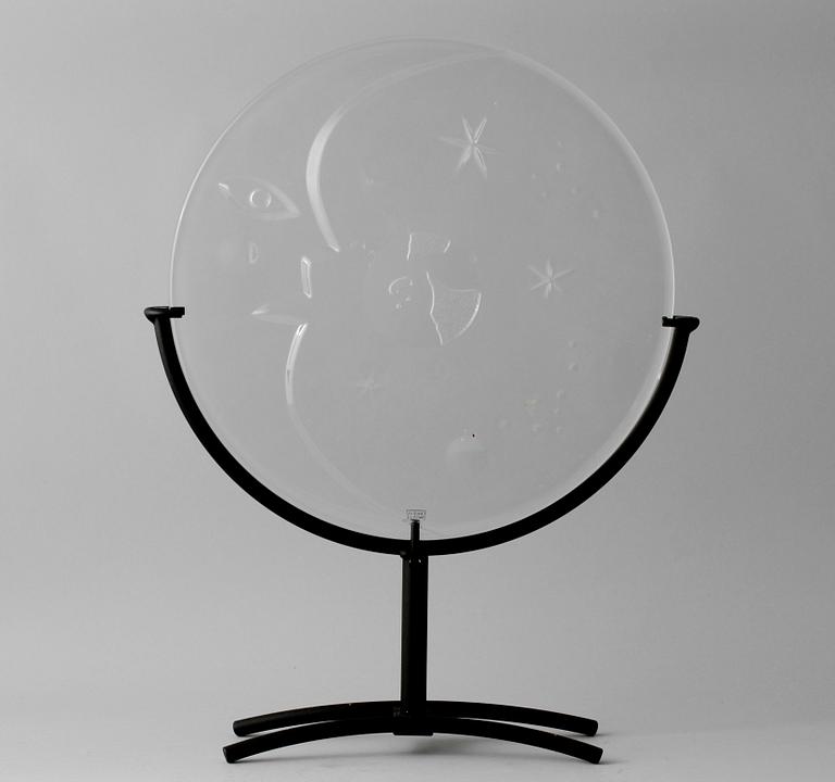 FAT, glas, signerad MR, Orrefors, 1900-talets fjärde kvartal.