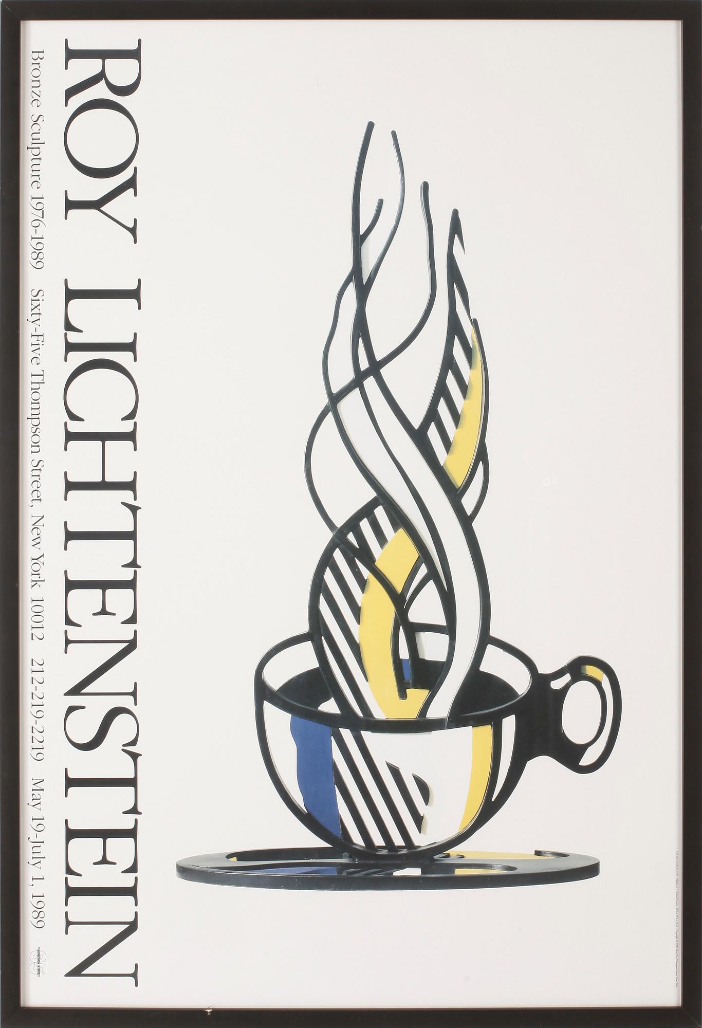ROY LICHTENSTEIN, efter, utställningsaffisch, Sixty-Five Thompson Street, 1989.