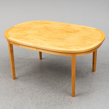 MATBORD samt 6 st STOLAR, björk, 1900-talets andra hälft.