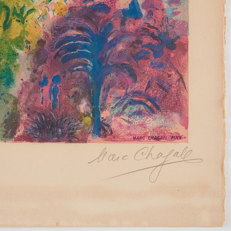Marc Chagall After, "Couple dans les Mimosas", from: "Nice et la Côte d'Azur".