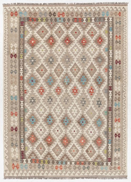 Kelim, modern, ca 292 x 210 cm.