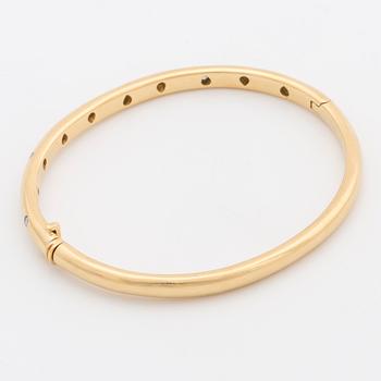TIFFANY & Co, armring med briljantslipade diamanter ca 0.20 ct.