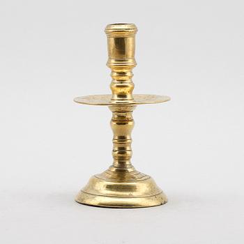 LJUSSTAKE, brons, 1600-tal.
