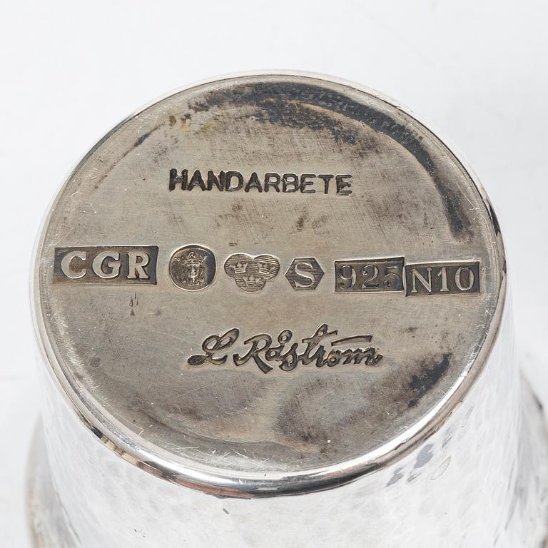 Lennart Råström, Four silver cups, CG Råström, Stockholm 1987.