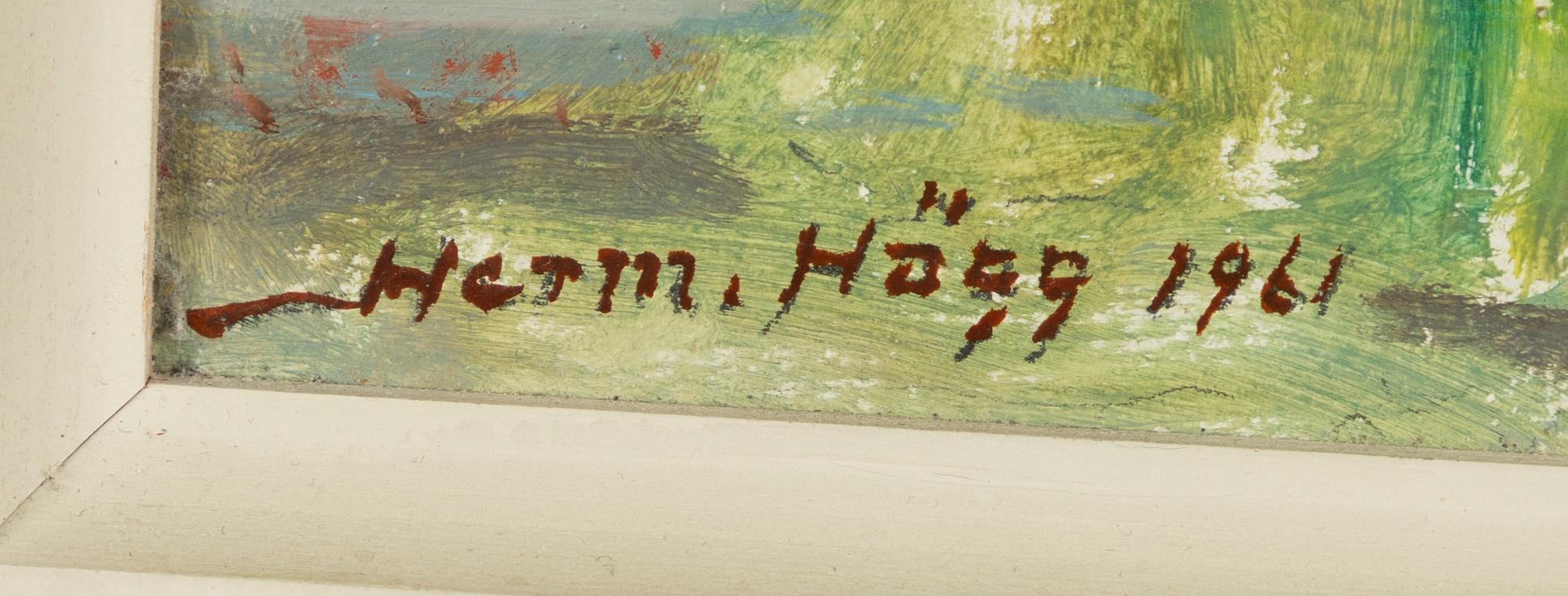 Herman Hägg, 2 st, motiv från Stora Rör Öland.