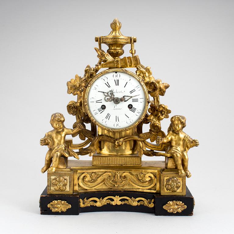 BORDSPENDYL, brons, Imbert Laine, Louis XVI, Frankrike, 1700-talets slut.