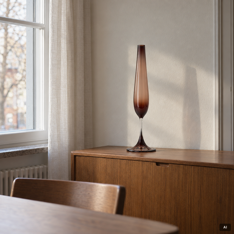 Nils Landberg, Tulip glass, Orrefors, 1957.