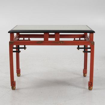 A Swedish Grace sofa, armchair and coffee table, Herbert Anderssons Möbelverkstäder, 1920's.