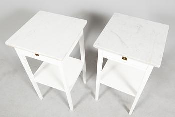 SÄNGBORD, 1 par, tidigt 1900-tal.