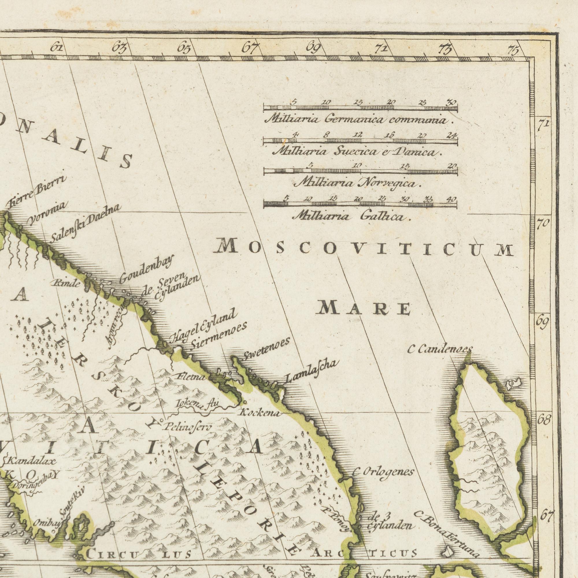 Johann Baptist Homann, "Scandinavia complectens Sueciae Daniae & Norvegiae Regna".