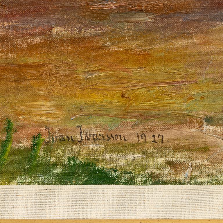 Ivan Ivarson, Landscape with tree trunks, Southern France.