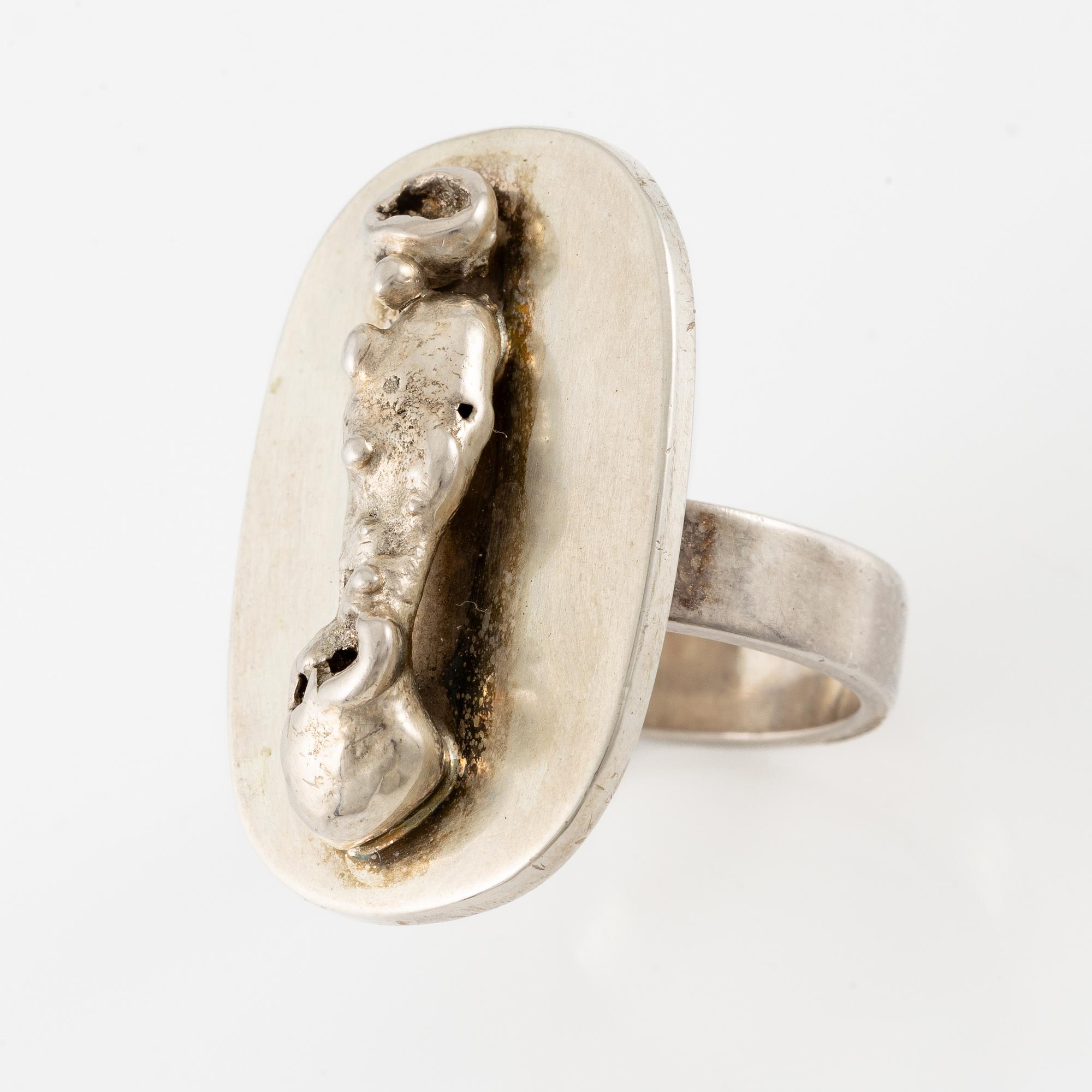 Sigurd Persson, en ring, sterlingsilver.