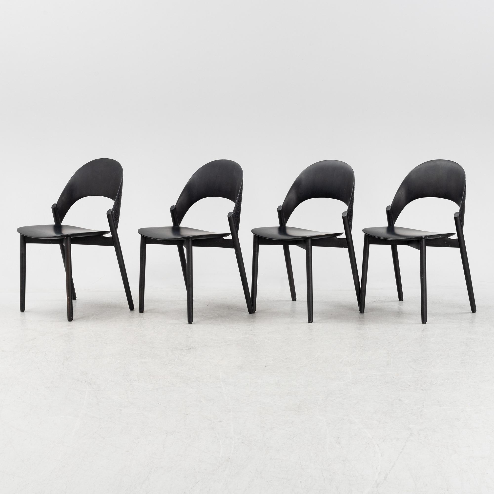 A set of four 'Sana' chairs by Monica Förster for Zanat, 2018.