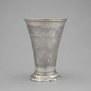 BÄGARE, silver, Johan Gadd, 1760-1775, vikt ca 275 gram.