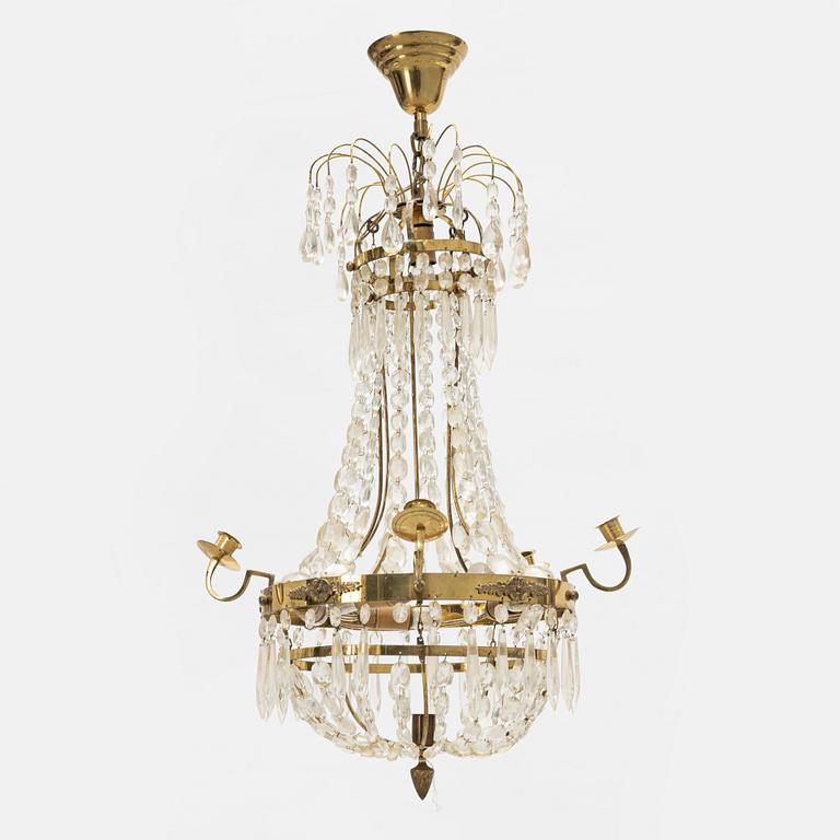 A Gustavian style chandelier, 20th Century.