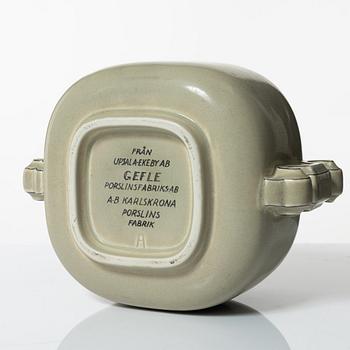 Arthur Percy, urna med lock, Upsala-Ekeby Gefle, 1930-tal.