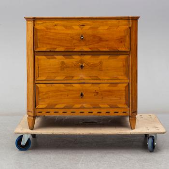 A second half of the 19th century Gustavian style chest of drawers.