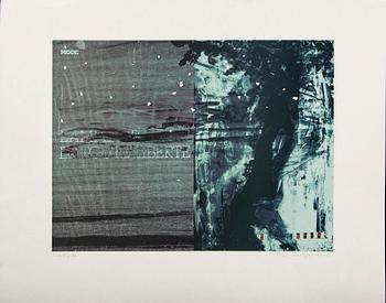 Ola Billgren, color lithograph, signed -83 Provtryck.