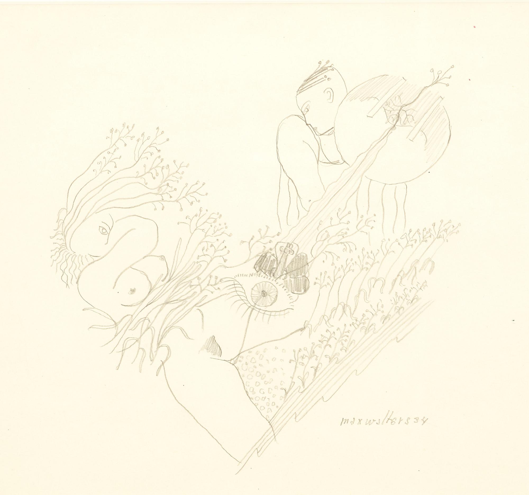 MAX WALTER SVANBERG, drawing signed and dated.