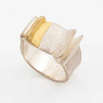 Ring, silver och förgyllt silver.