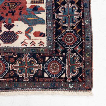 A semi-antique Afshar rug, southeastern Iran, c. 190 x 145 cm.