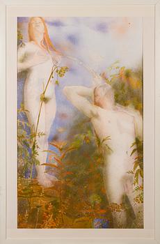 MERJA LAINE watercolour, signed and dated 2002.