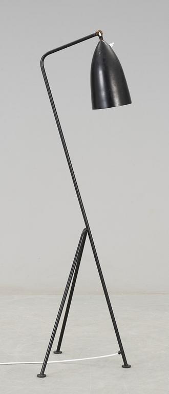 A Greta Magnusson Grossman black lacquered 'Grasshopper' floor lamp, Bergboms, Sweden 1950's, model G-33.