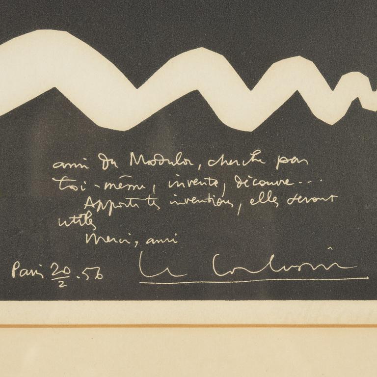 Le Corbusier, färglitografi, 1956, signerad i trycket.