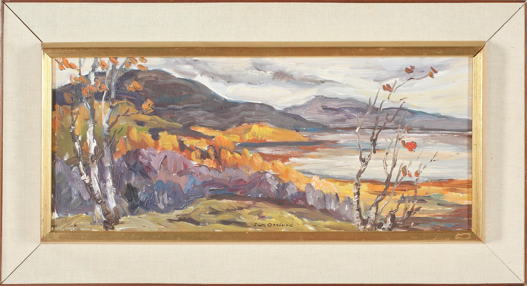 ERIK OSSLUND, olja på duk, signerad.