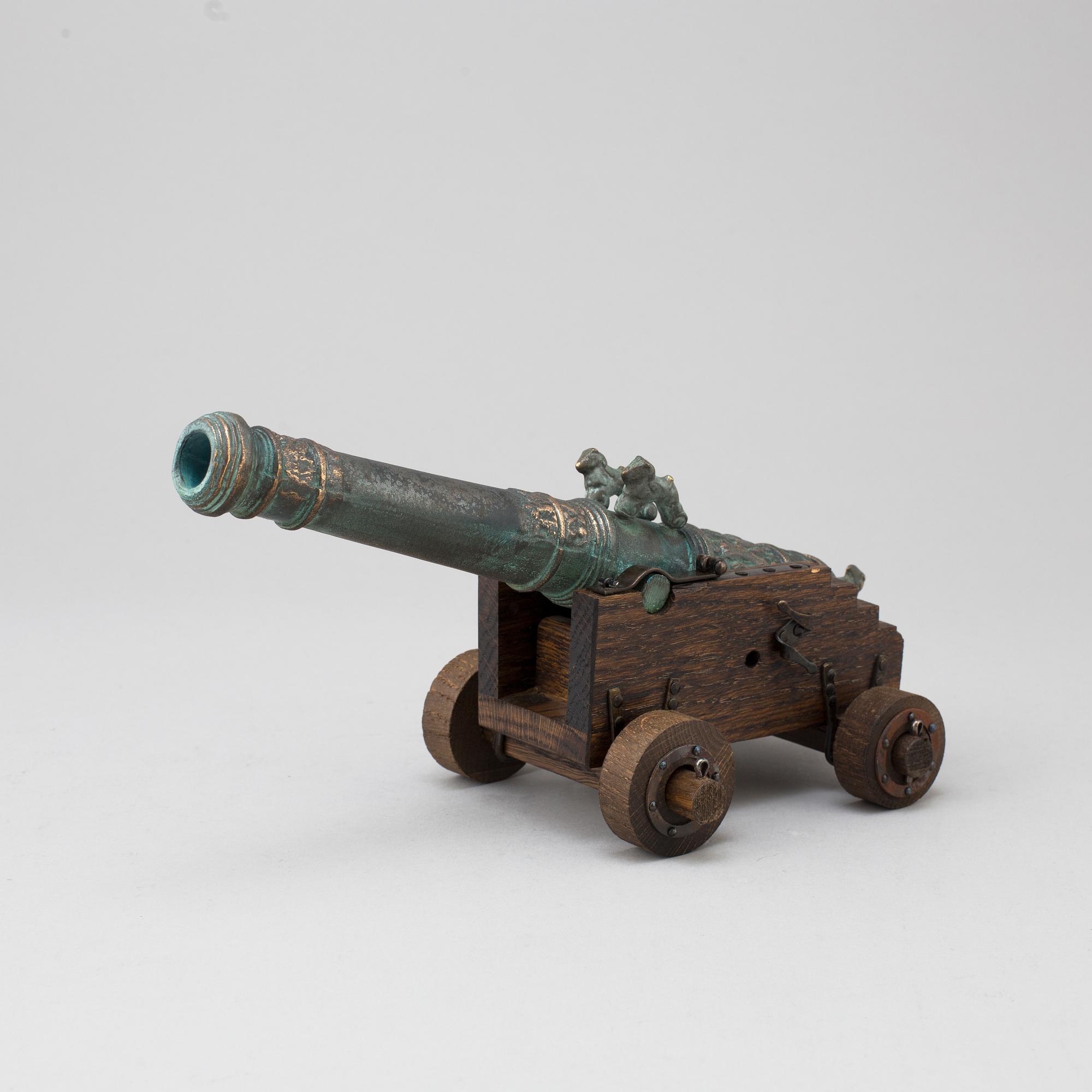 SALUTKANON, modell från Regalskeppet Wasa, "24-pundig kanon från Regalskeppet Wasa 1628", 1900-talets senare del.
