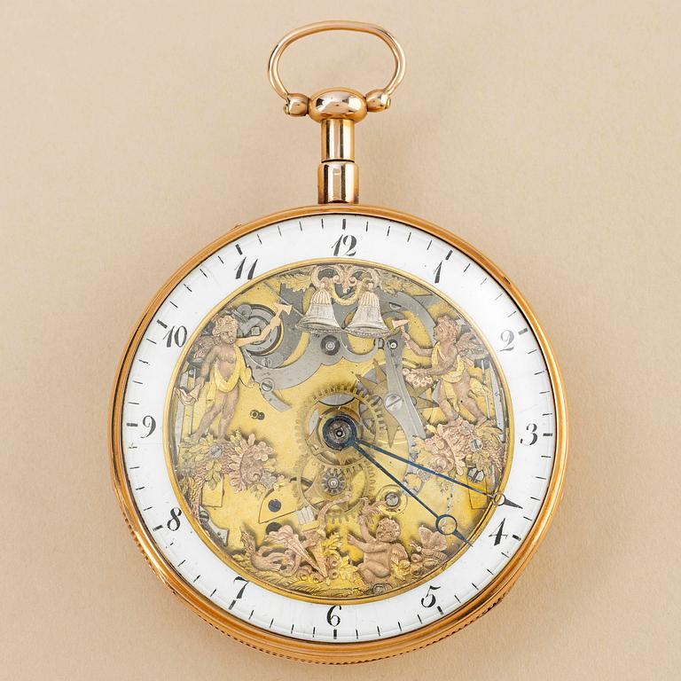 Fickur, repeterur, "Royal Gift", "Jacquemart", ca 1820.