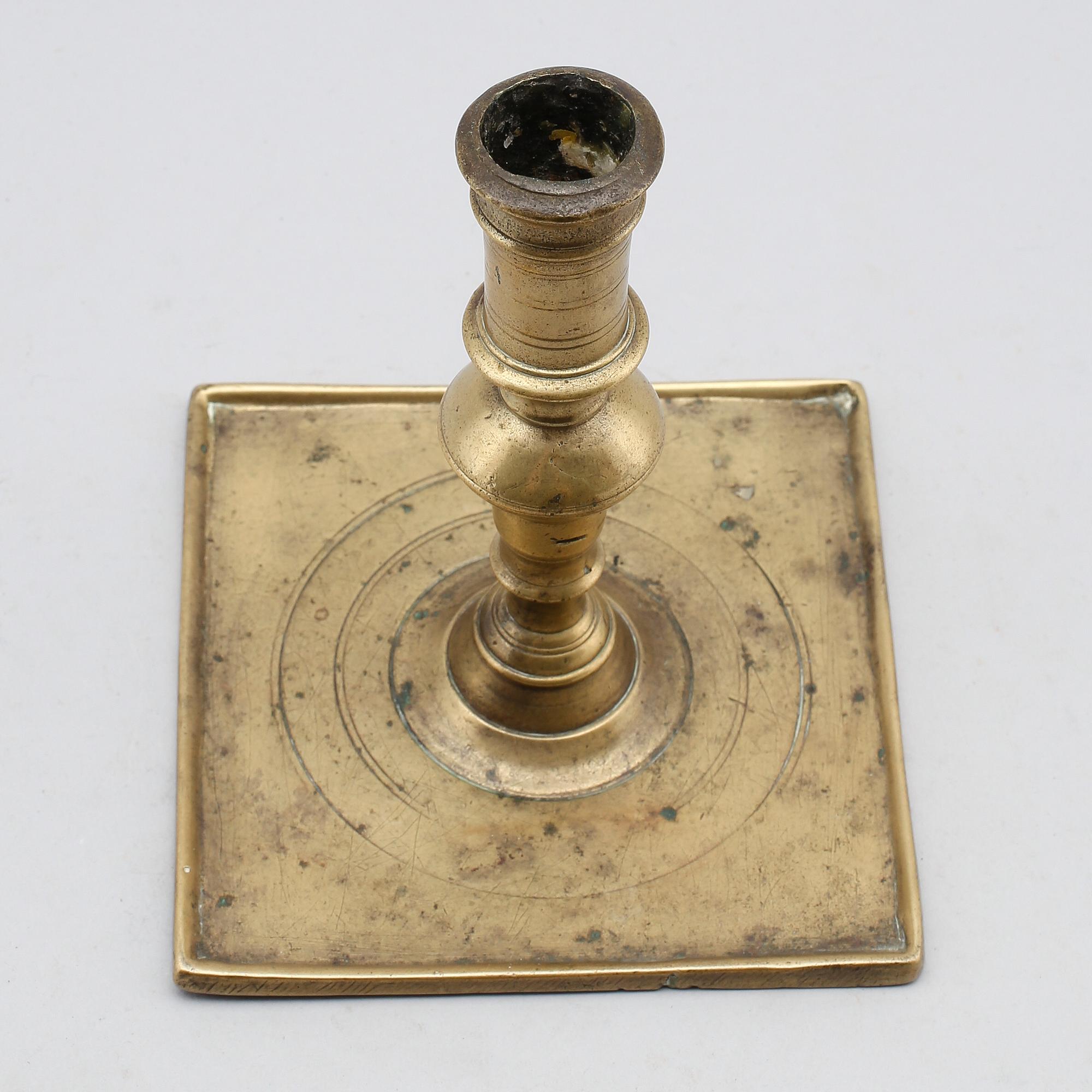 LJUSSTAKE, brons, 1600-tal.