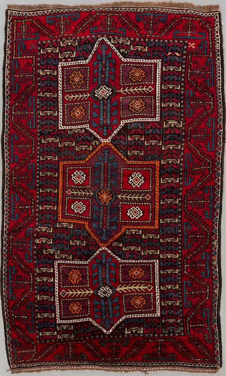 A Beluch carpet, old, 253x152 cm,