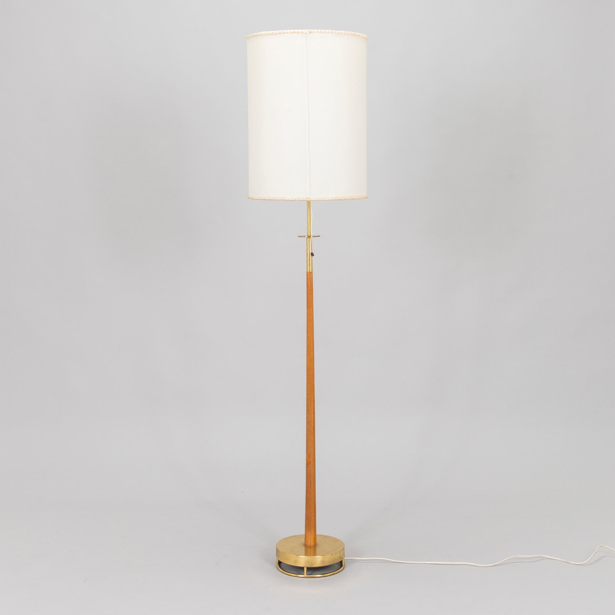 A mid-20th century floor lamp for Idman.