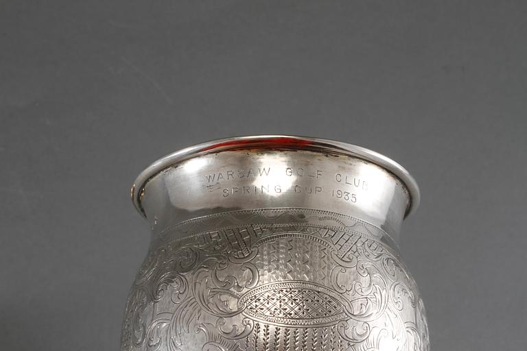 BÄGARE, silver, Moskva, 1849, vikt 322 g.