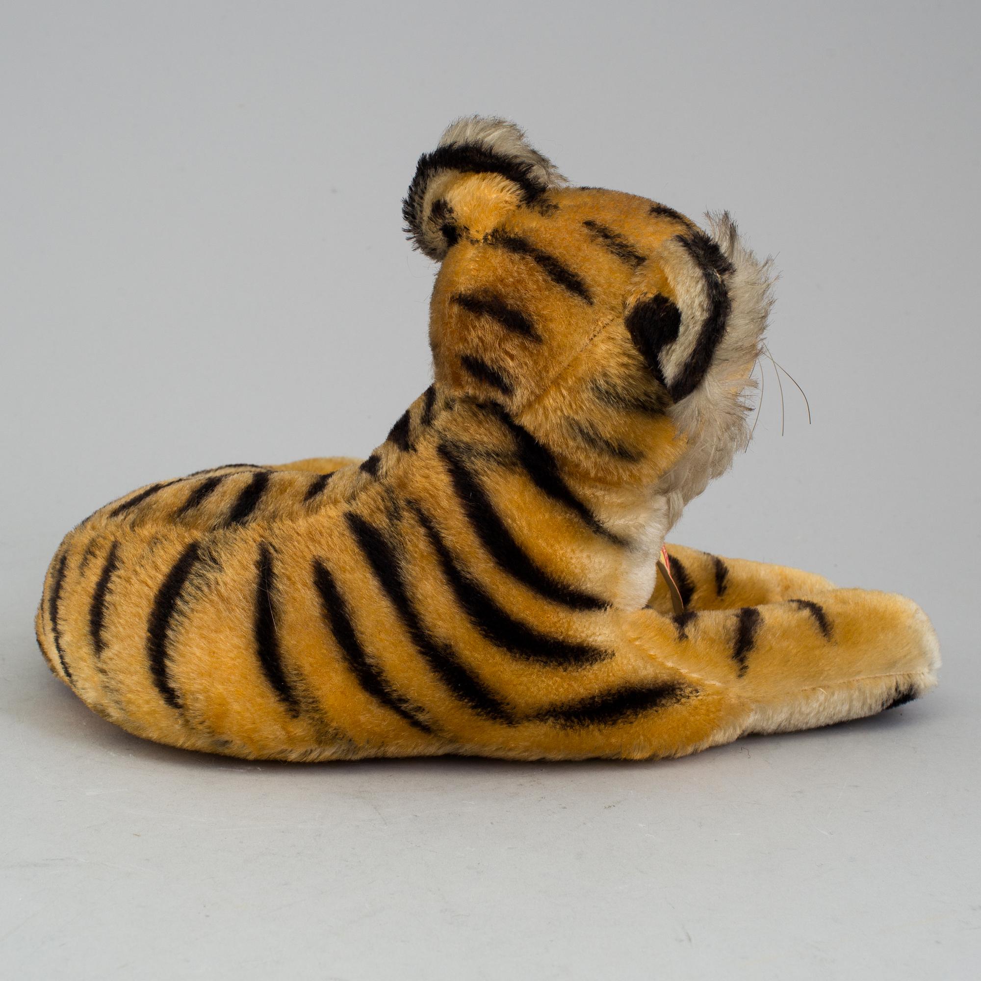 A 1950s Steiff "Bengal" stuffed toy tiger.