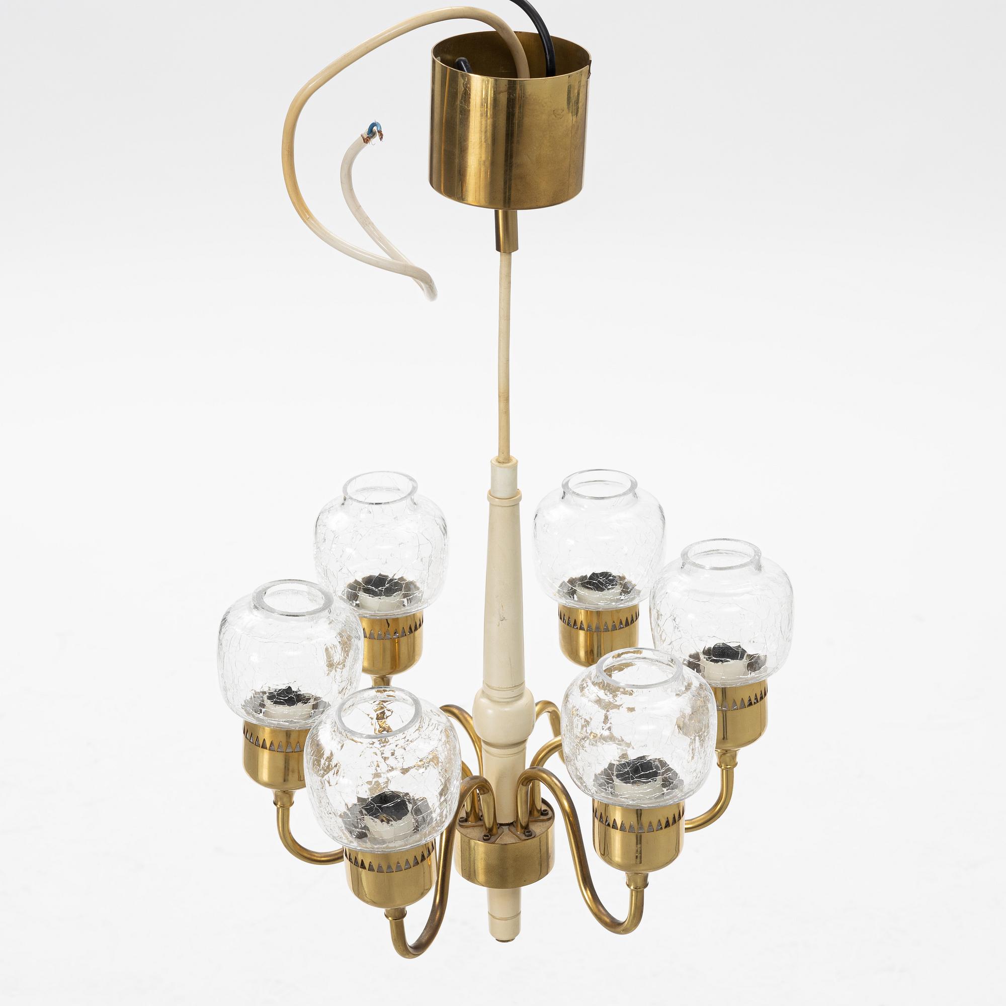 Hans-Agne Jakobsson, a 'T526' ceiling lamp, Hans-Agne Jacobsson AB, Markaryd, Sweden, second hald of the 20th century.