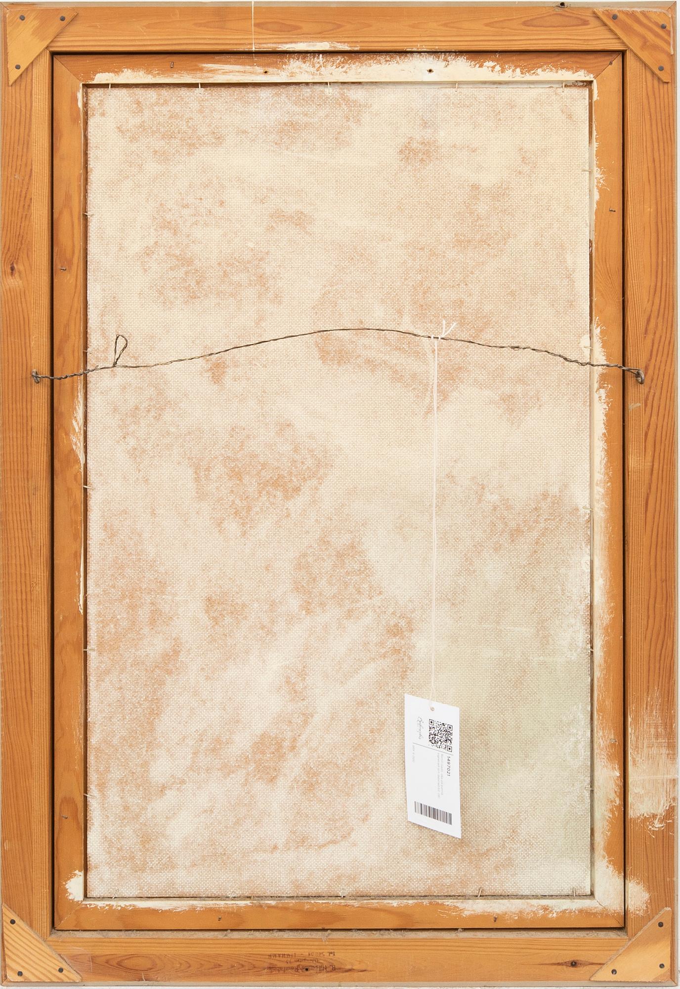 Bertil Gadö, olja på pannå, signerad och daterad 62.