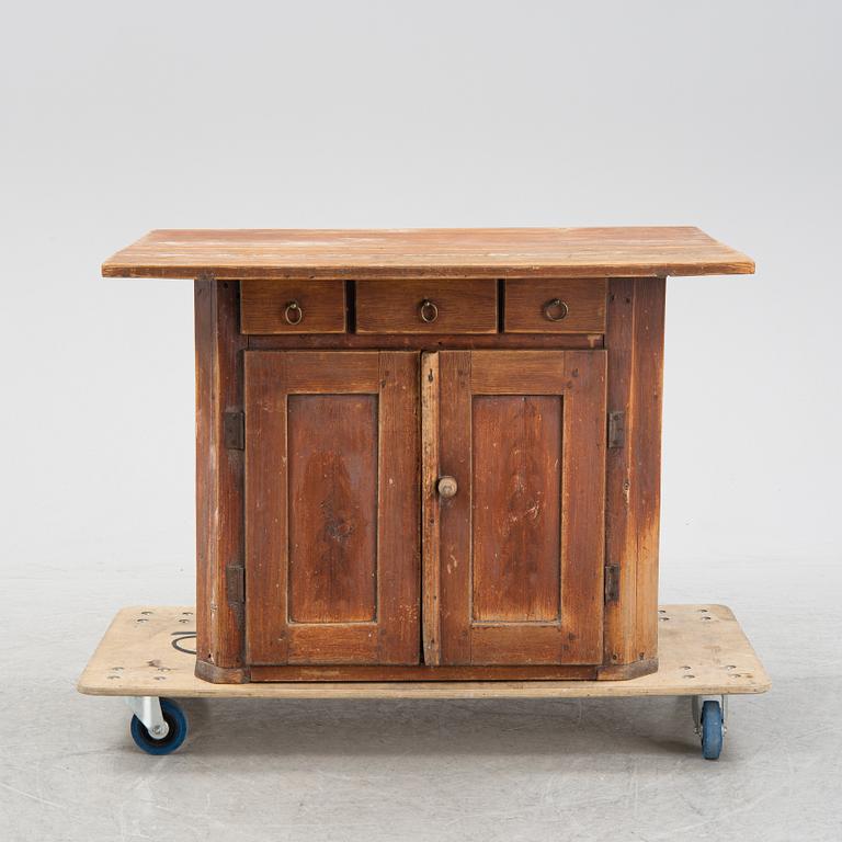 A Swedish pine table, 19th Century.