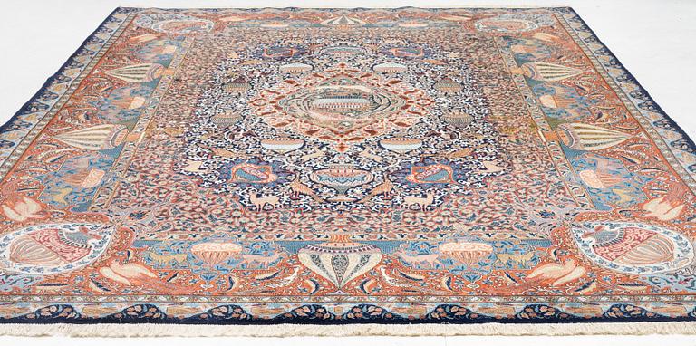 Carpet, Kashmar, approx. 390 x 290 cm.