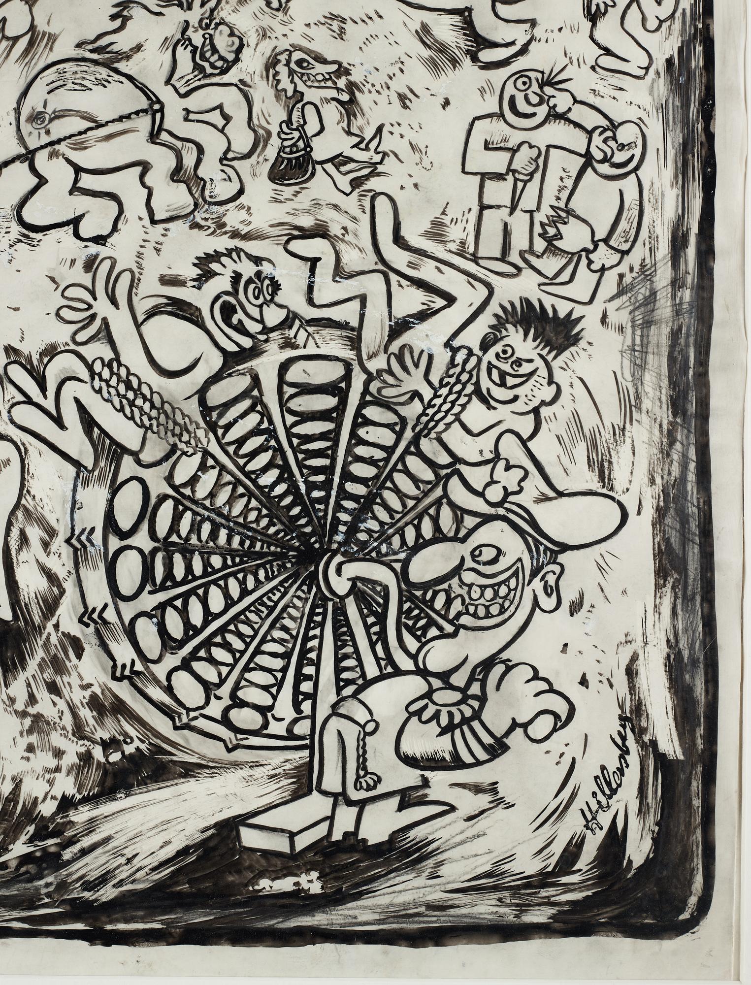 Lars Hillersberg, ink, signed Hillersberg.