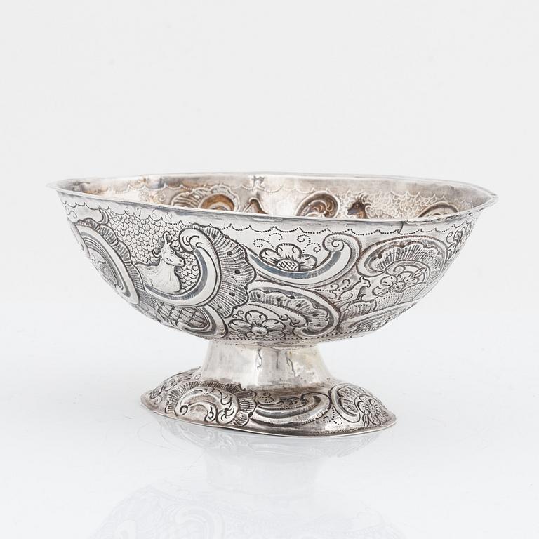 Skål, silver, 1800-talets andra hälft.